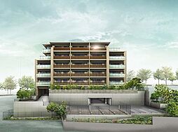 低層６階建て全２３邸南向きの落ち着きある外観