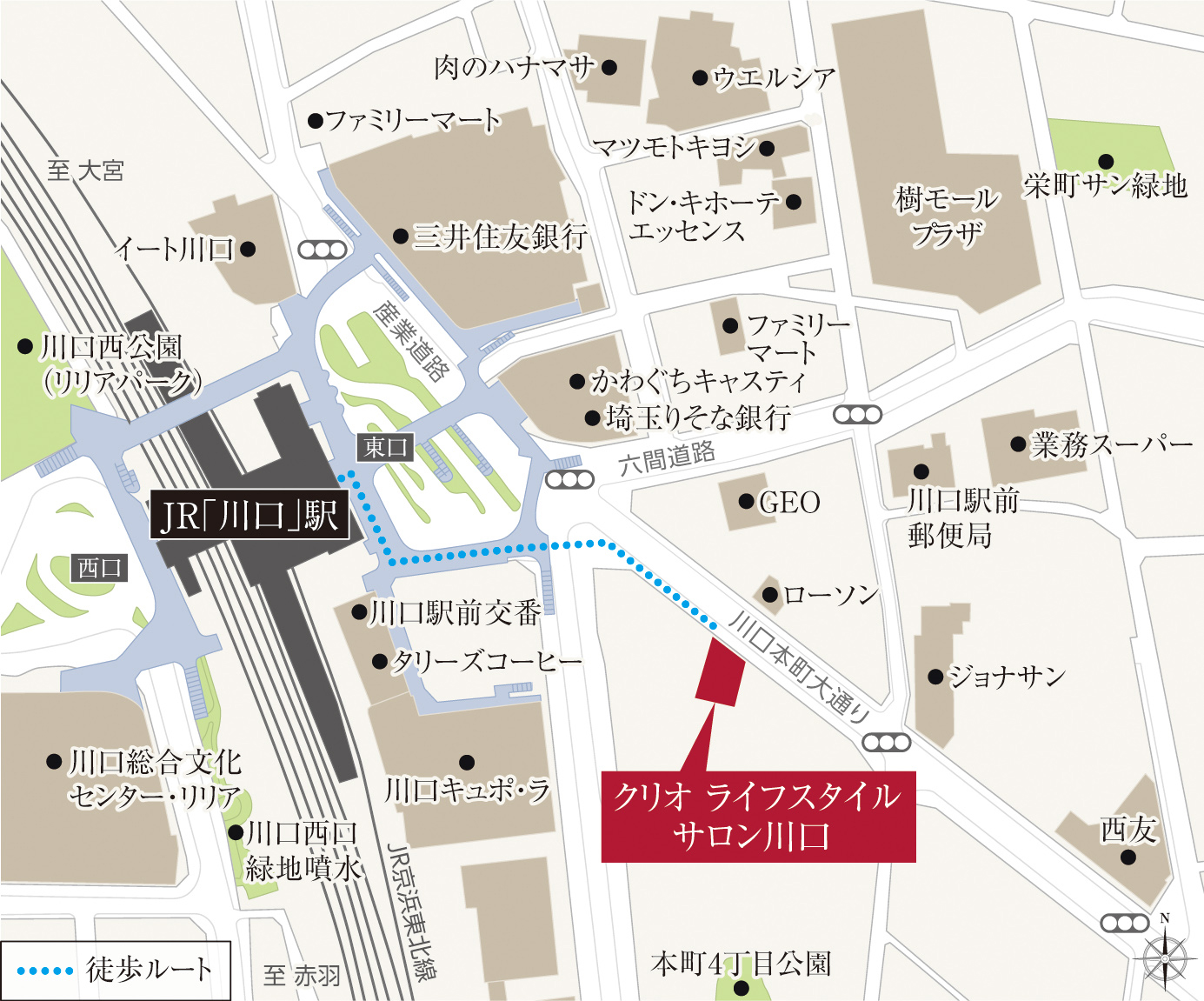 クリオ北浦和グレイスコート：モデルルーム地図