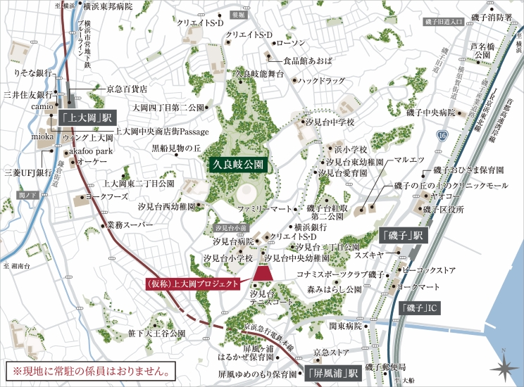 （仮称）上大岡プロジェクト：モデルルーム地図