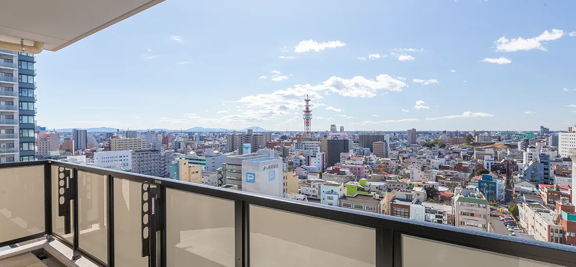 サンクレイドル宇都宮V VIEW＆LANDSCAPE どこまでも広がる眺望と、心地いい開放感を楽しむ。