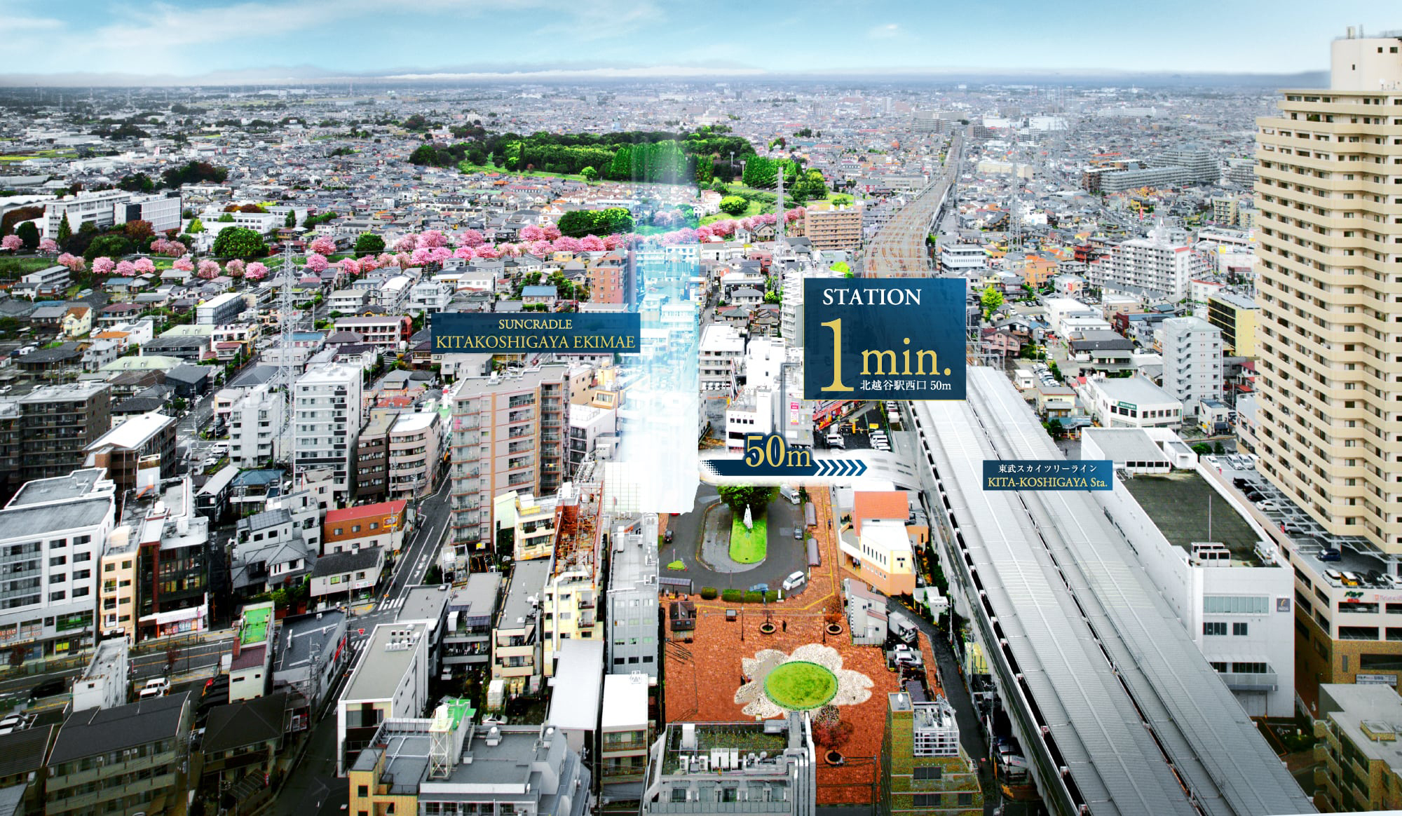 サンクレイドル北越谷駅前 コンセプト