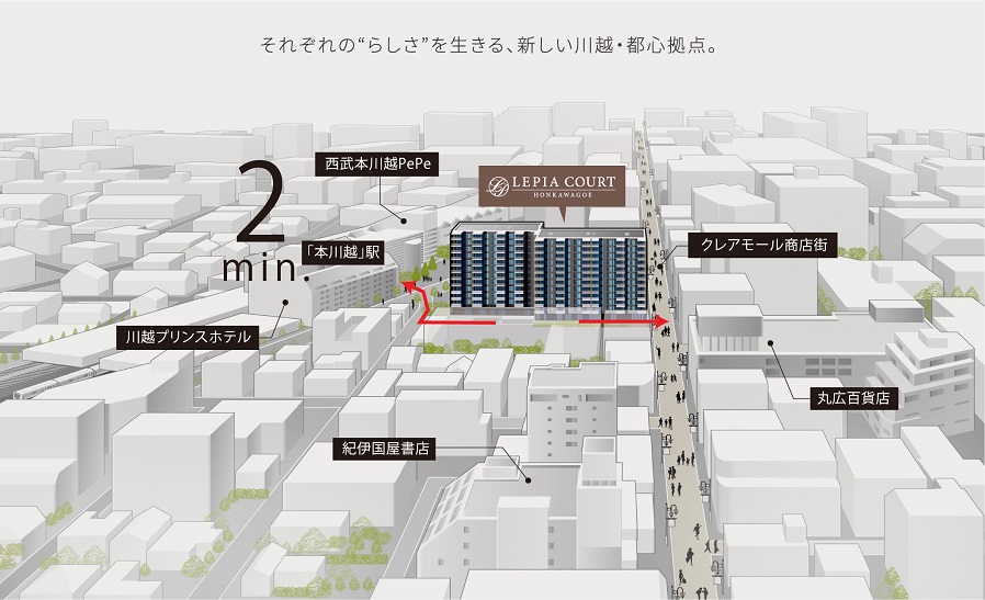 ルピアコート本川越ステーションビュー それぞれのらしさを生きる、新しい川越・都心拠点