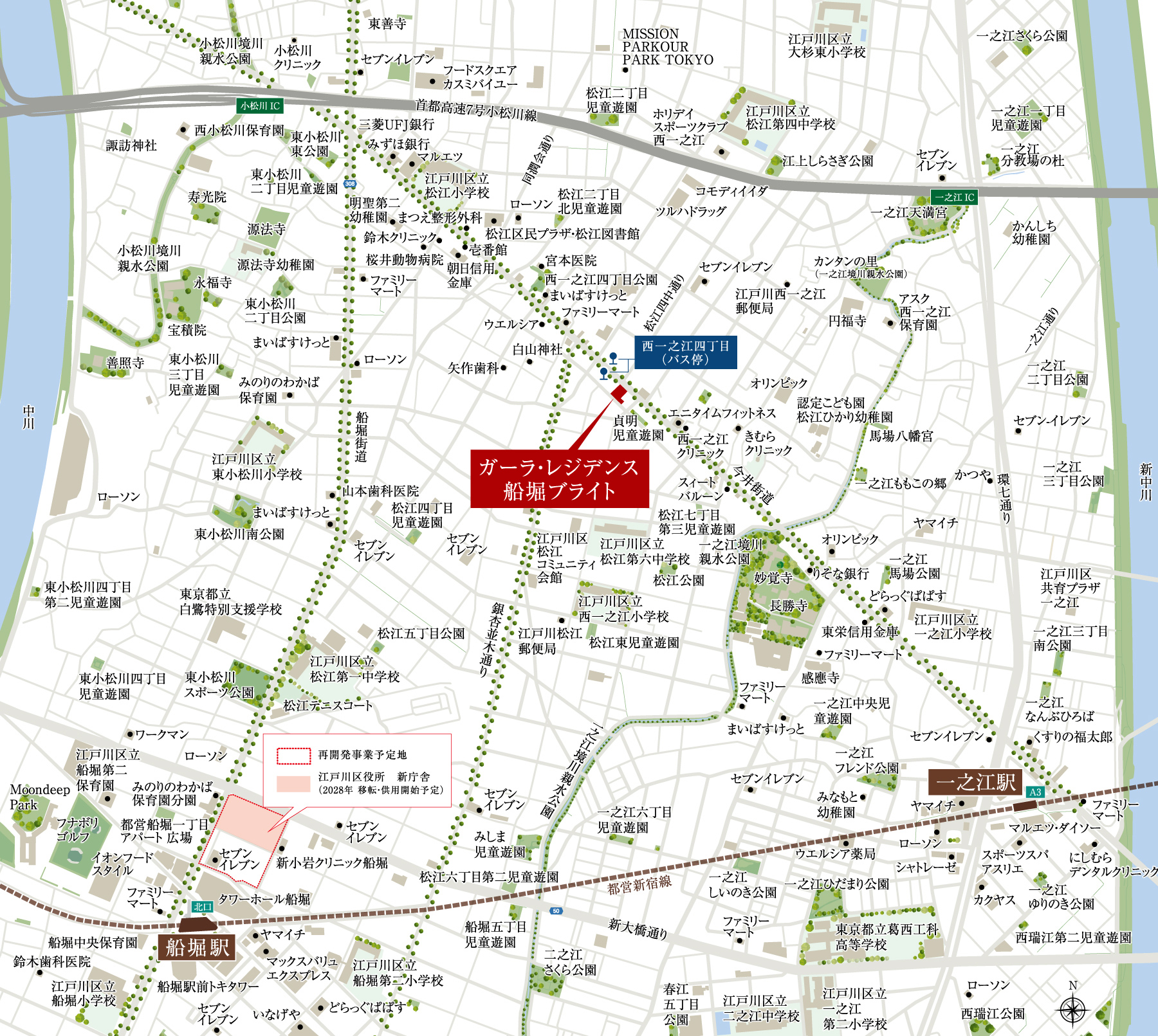 ガーラ・レジデンス船堀ブライト：案内図