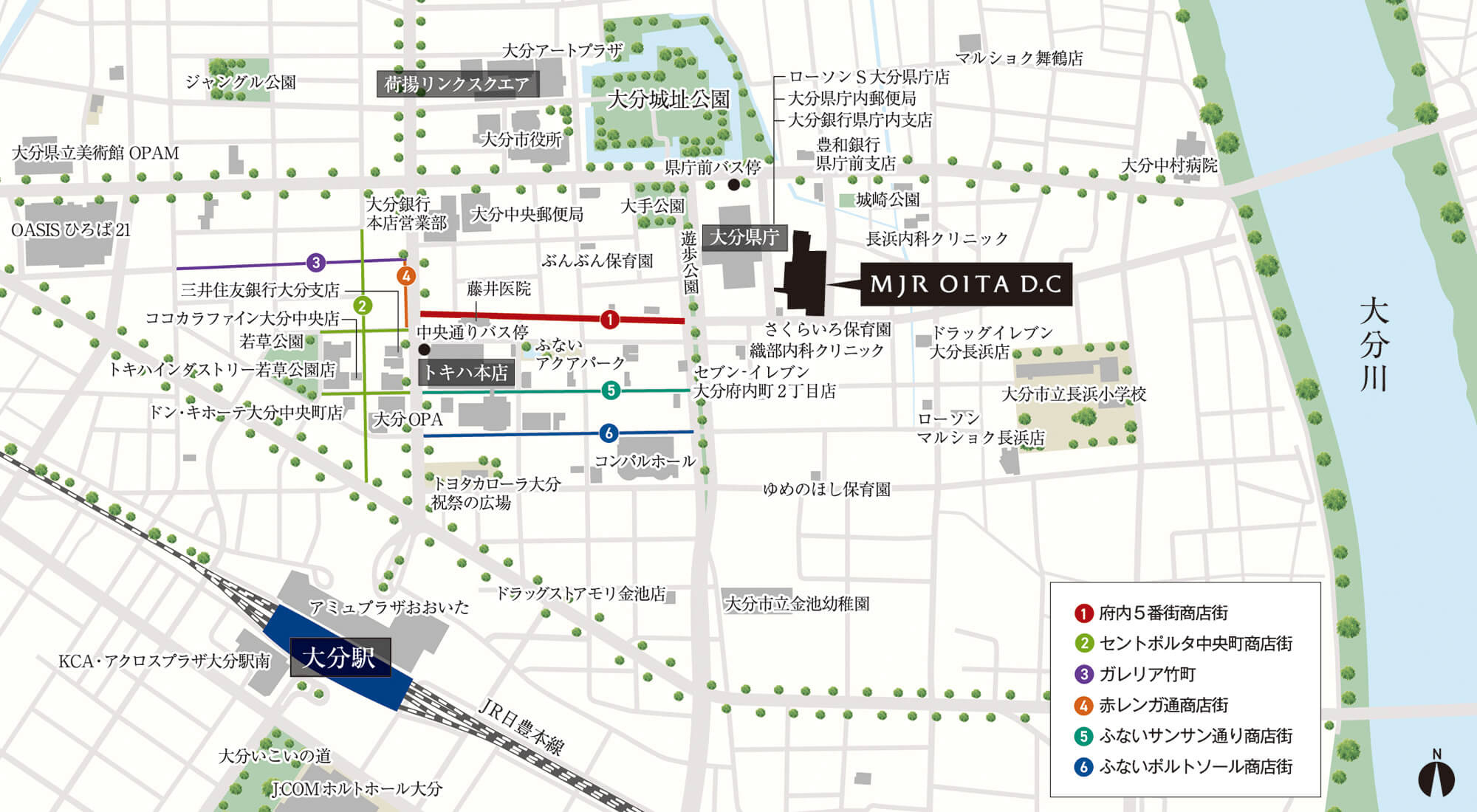 MJR大分D.C：案内図