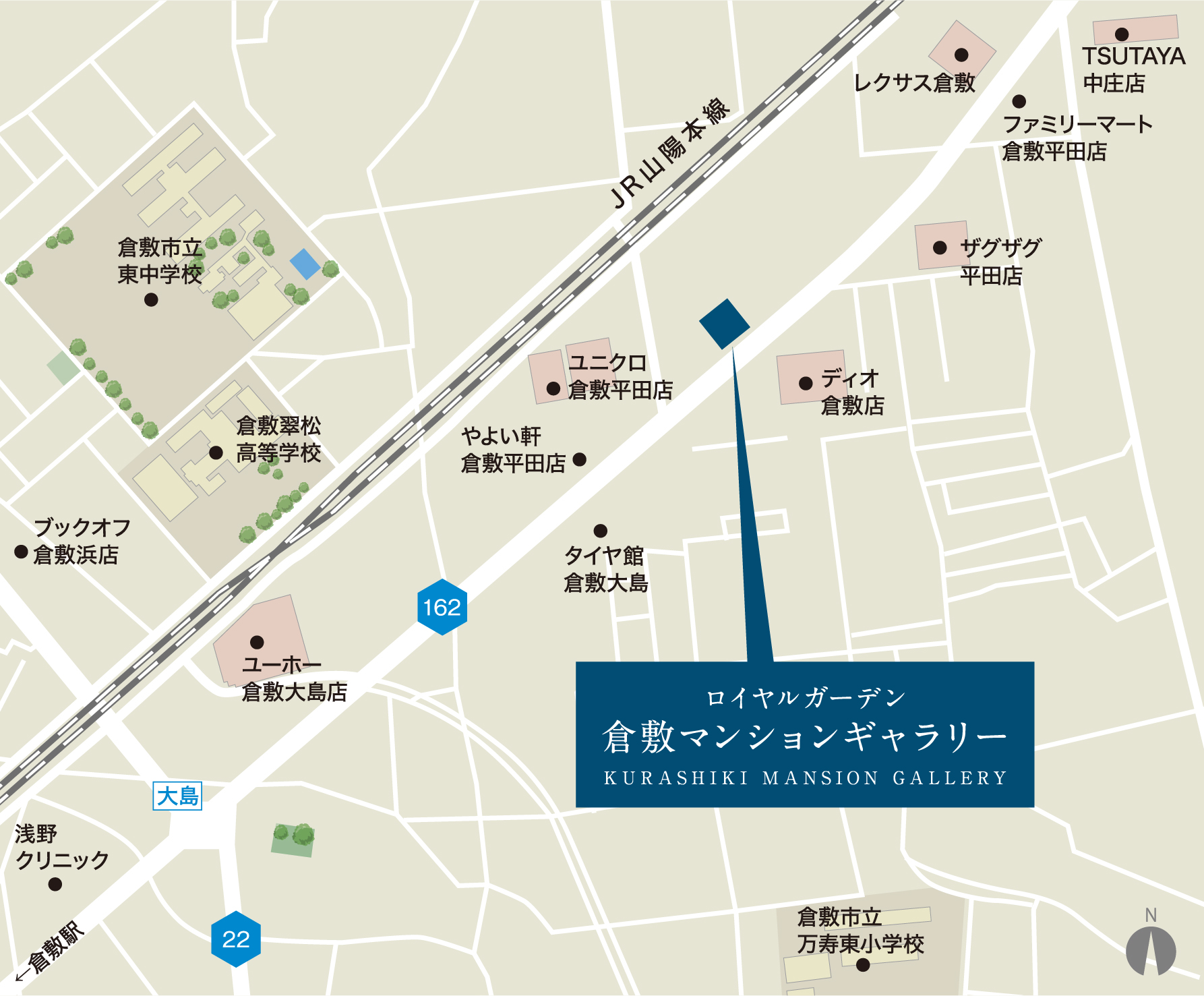 ロイヤルガーデン老松町弐番館：モデルルーム地図