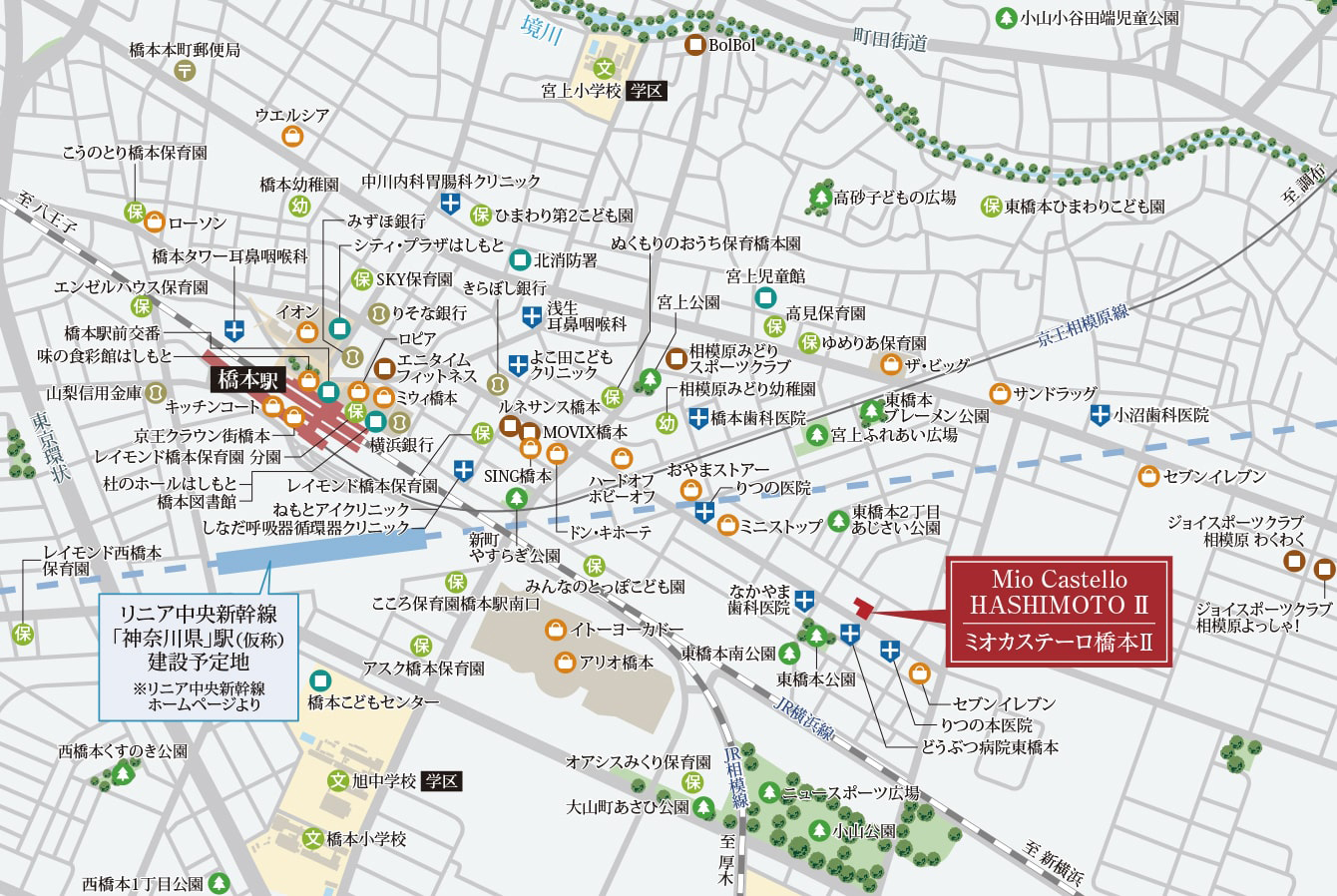 ミオカステーロ橋本II：案内図