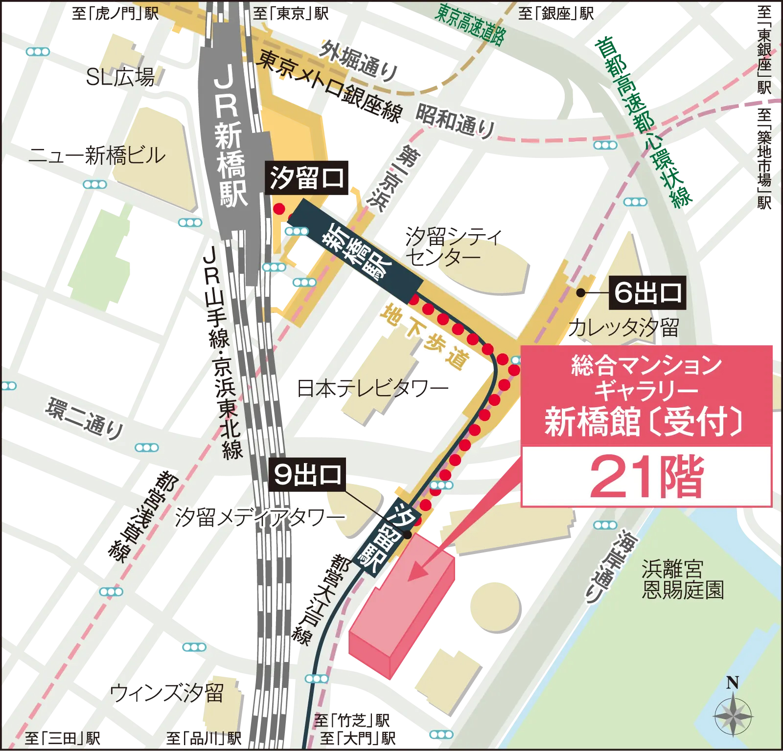 シティタワー錦糸公園：モデルルーム地図