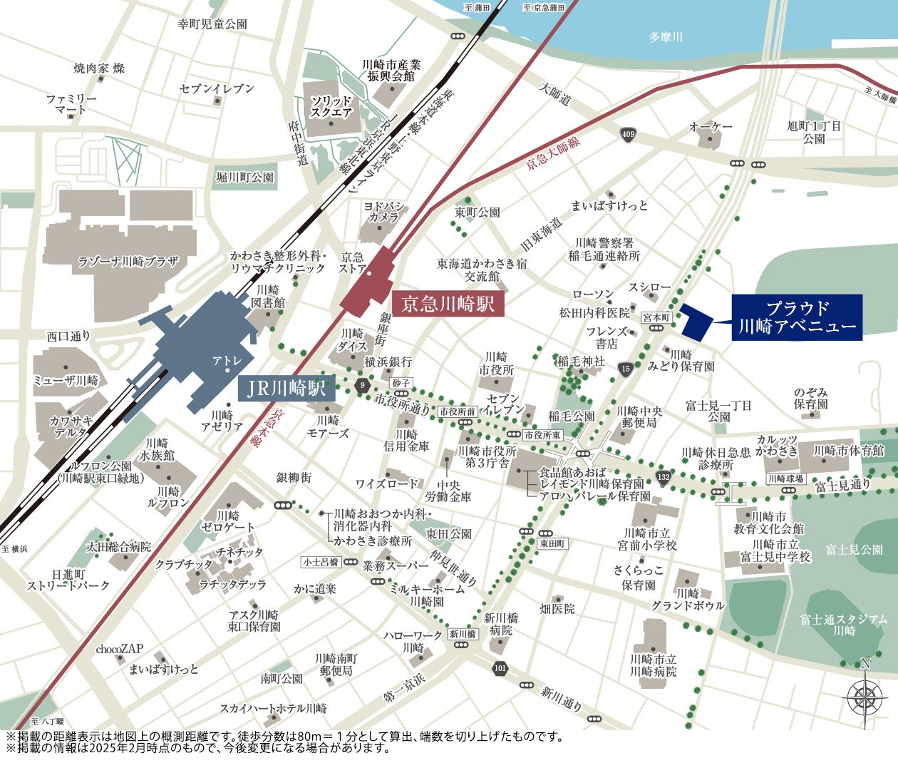 プラウド川崎アベニュー ( 第1期 4次 )：案内図