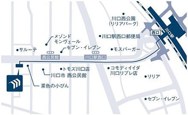 株式会社東宝ハウス川口の周辺地図