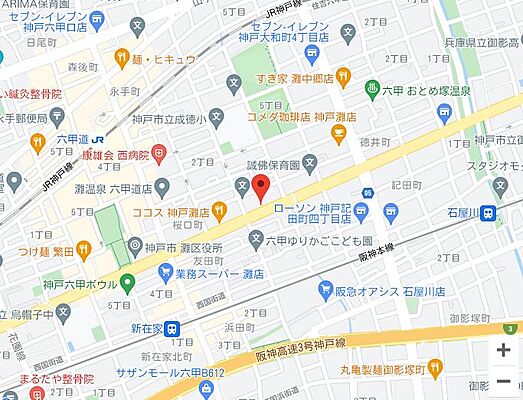 株式会社福屋不動産販売 六甲道店の周辺地図