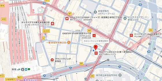 株式会社きめたハウジング 新宿営業所の周辺地図