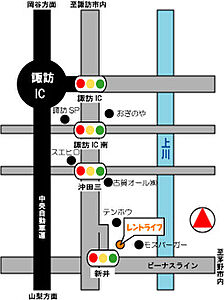 株式会社レントライフ 諏訪店の周辺地図