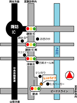 株式会社レントライフ 諏訪店の周辺地図