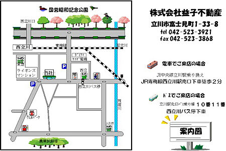 株式会社益子不動産の周辺地図