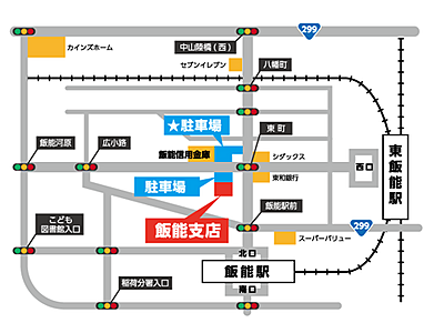 株式会社住協 飯能支店の周辺地図