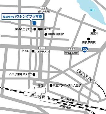 株式会社ハウジングプラザ館の周辺地図