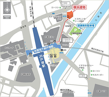 株式会社横浜建物の周辺地図