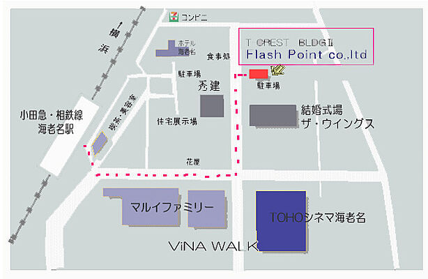 株式会社フラッシュポイント　不動産事業部の周辺地図