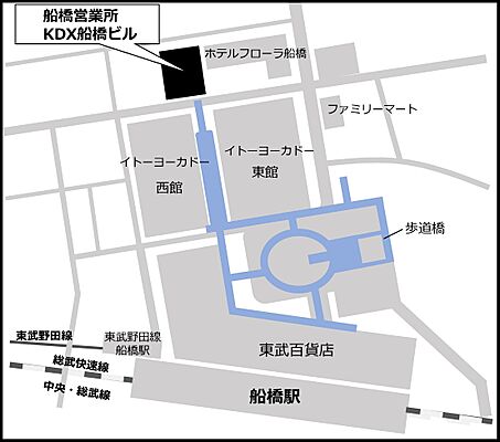 オークラヤ住宅株式会社　船橋営業所の周辺地図