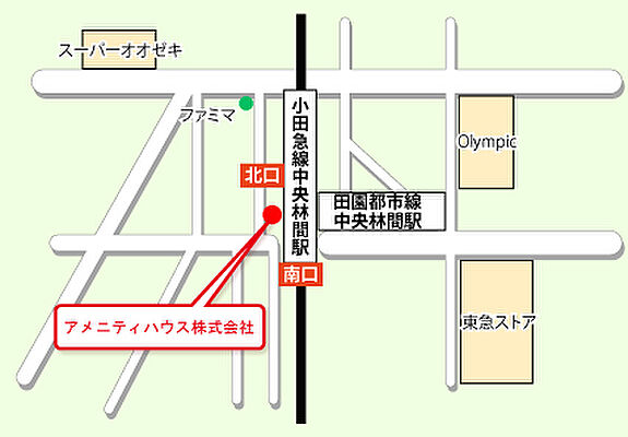 アメニティハウス株式会社の周辺地図