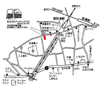 株式会社アッパーハウスの周辺地図