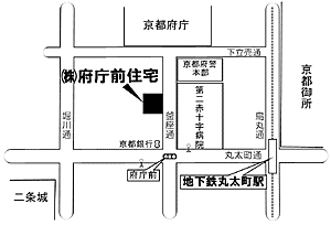 株式会社府庁前住宅の周辺地図
