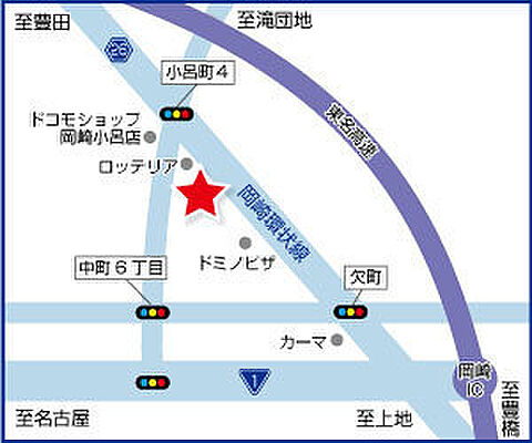 ハウスドゥ 岡崎北 アルファス株式会社の周辺地図
