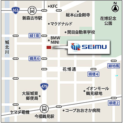 株式会社SEIMUの周辺地図
