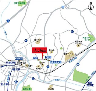 湘南村岡不動産株式会社の周辺地図