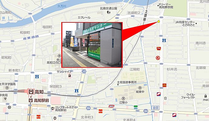 有限会社四国住宅センターの周辺地図