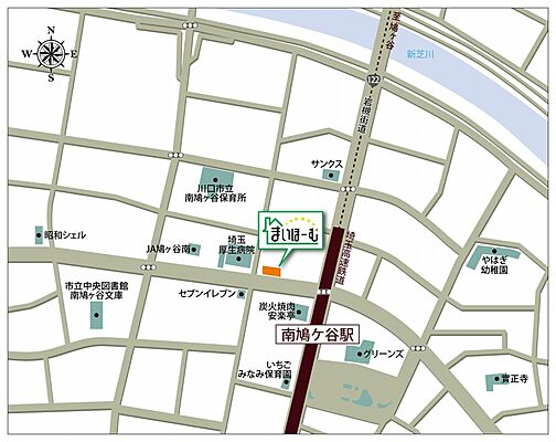 株式会社まいほーむの周辺地図
