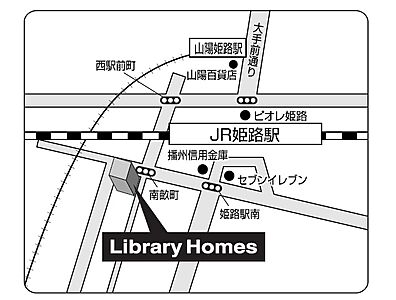 株式会社Library Homesの周辺地図