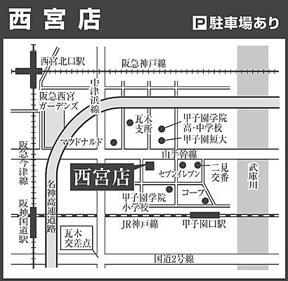 関西ネット不動産株式会社の周辺地図