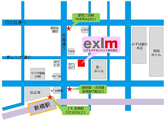 エクセラマネジメント株式会社の周辺地図