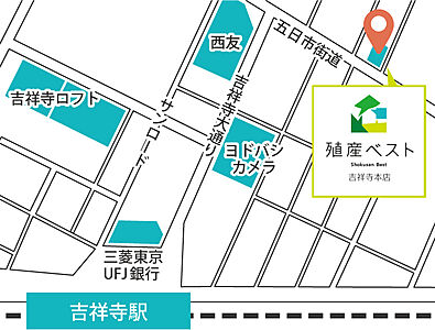 殖産ベスト株式会社　お問い合わせ窓口の周辺地図