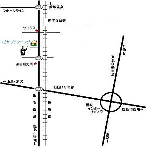 くさかプランニングの周辺地図