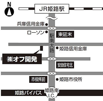株式会社オフ開発の周辺地図