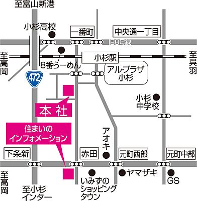 ワイケイホーム株式会社　ワイケイホーム住まいのインフォメーションの周辺地図