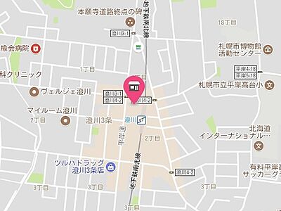 株式会社ビッグ 澄川店の周辺地図