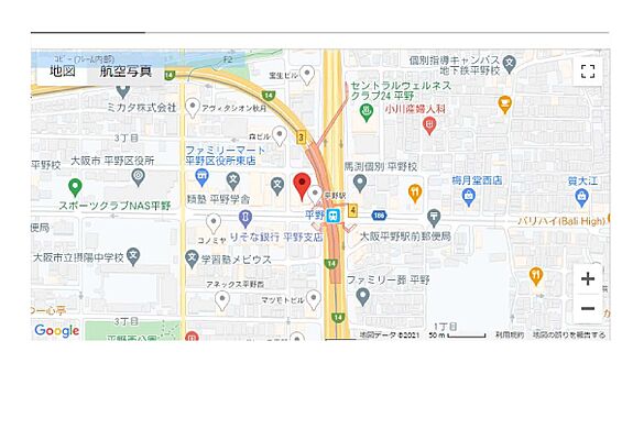 リロの賃貸 地下鉄平野店 株式会社ケントコーポレーションの周辺地図