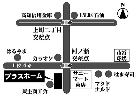 株式会社プラスホームの周辺地図