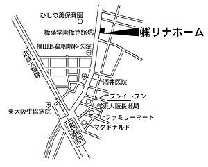 株式会社リナホームの周辺地図