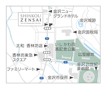 株式会社深考全幸 金沢オフィスの周辺地図