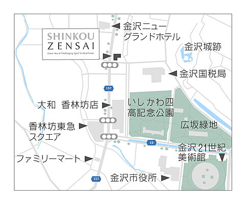 株式会社深考全幸 金沢オフィスの周辺地図
