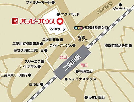 株式会社ハッピーハウスの周辺地図