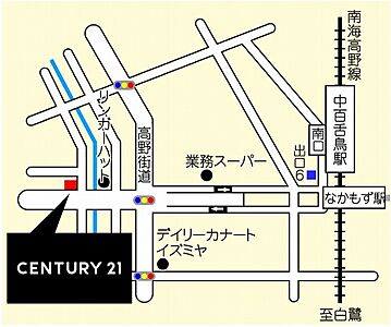 センチュリー21　株式会社フロンティア不動産販売　南大阪店の周辺地図
