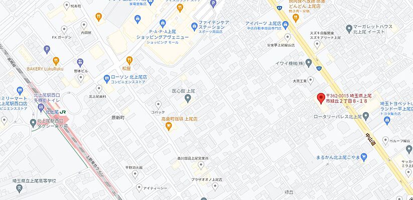 株式会社サントラストの周辺地図