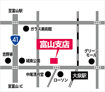 株式会社さくらホーム 富山支店の周辺地図