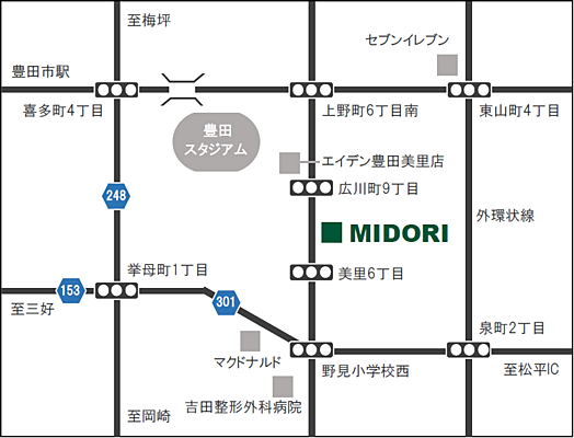 株式会社みどり 本店の周辺地図