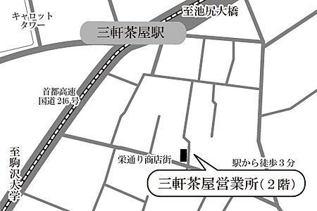 ハウジングセンター株式会社 三軒茶屋営業所の周辺地図
